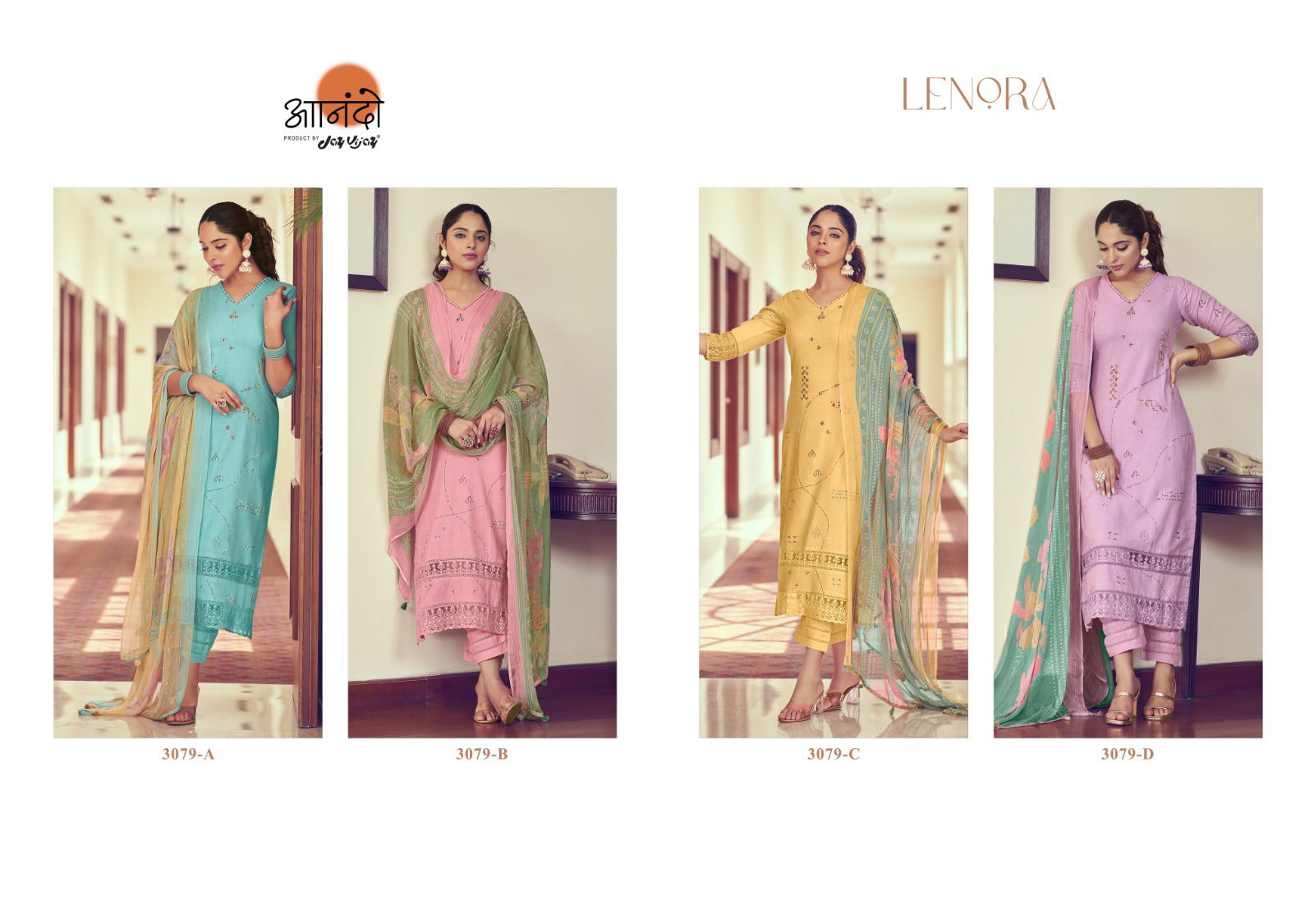 Lenora 3079 By Jay Vijay Designer Salwar Suits Catalog
